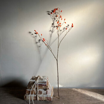 Artificial Rosehip Spray Orange