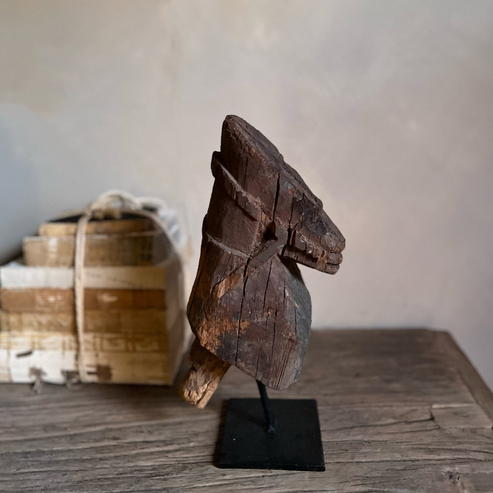 Antique Wooden Rams Head No:2