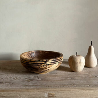 Hand carved wooden Beech bowl A