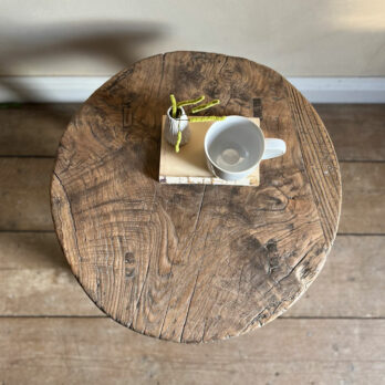 Antique round side table Bailey