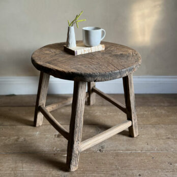 Antique round side table Bailey