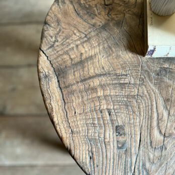 Antique round side table Bailey