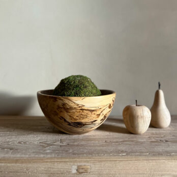 Hand carved wooden Beech bowl D