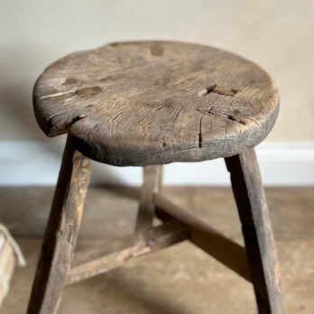 Rustic Round Side Table | Elijah