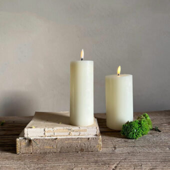 LED wax church candle medium