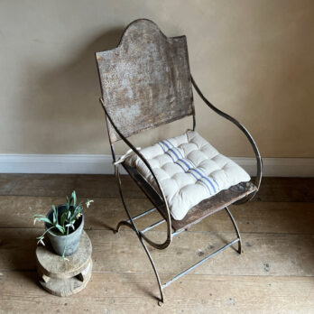 French Blue Stripe Seat Pad