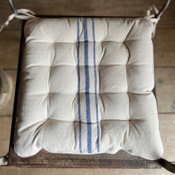 French Blue Stripe Seat Pad