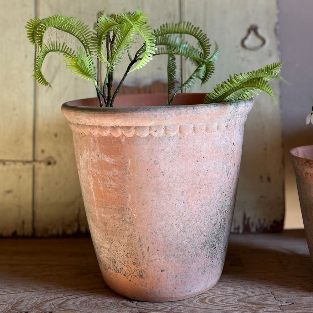 Terracotta aged pot Large | Laced