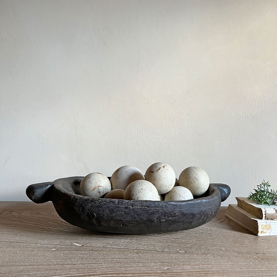 Vintage African Wooden Bowl | Medium