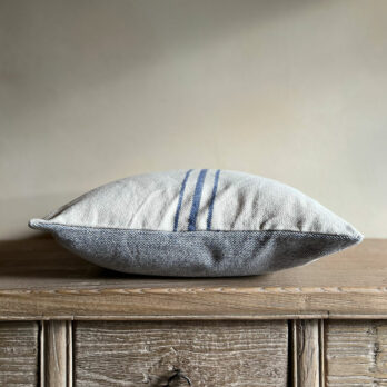 French Blue Stripe Cushion