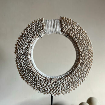 Large shell circle on stand