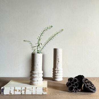 Natural Travertine Vase Small