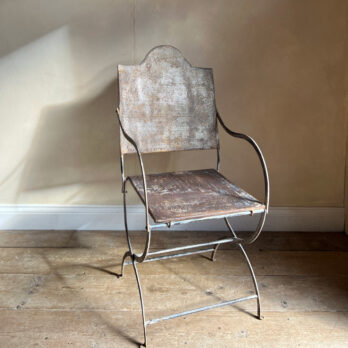 Vintage French Iron Chair