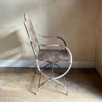 Vintage French Iron Chair
