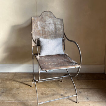 Vintage French Iron Chair