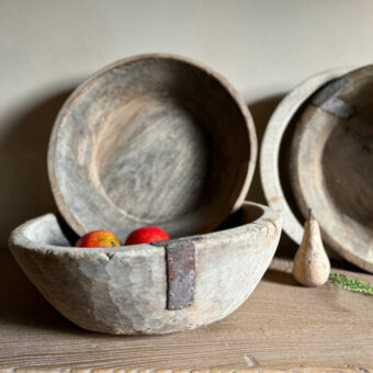 Rustic Vintage Wooden Bowl