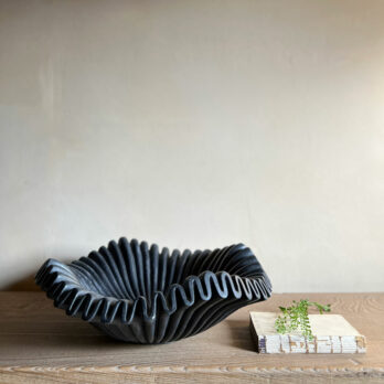 Black Wave Marble Bowl