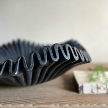 Black Wave Marble Bowl