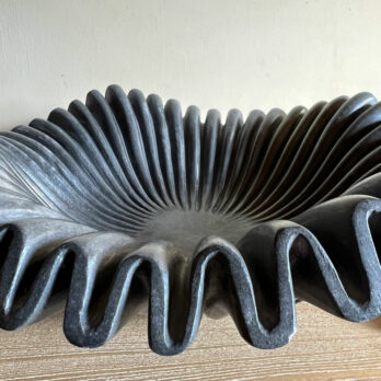 Black Wave Marble Bowl
