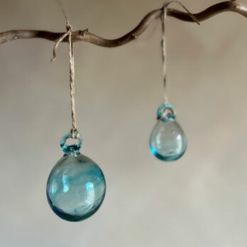 Hand blown Small Bauble |Turq