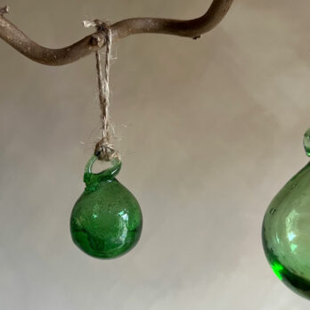 Hand blown Mini Bauble | Green