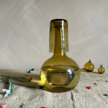 Hand blown Moroccan Carafe