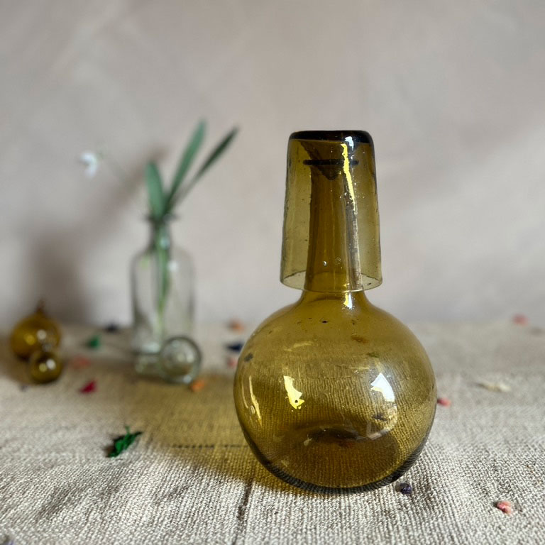 Hand blown Moroccan Carafe