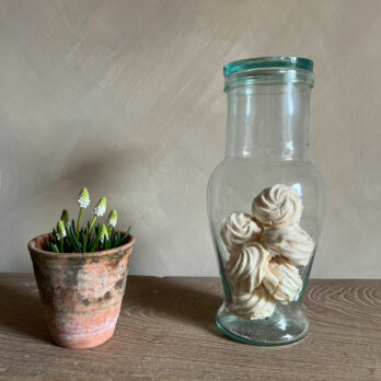 Hand blown Moroccan Jar | clear