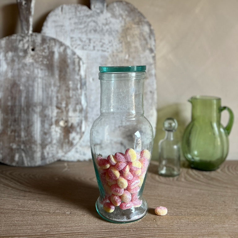 Hand blown Moroccan Jar | clear