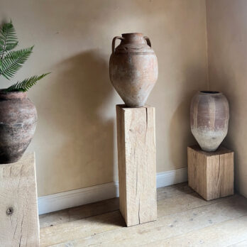 Rustic Wood Plinth | Large