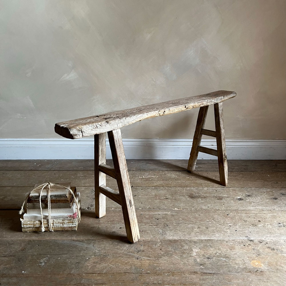 Antique Rustic Wooden Bench | Lilymay