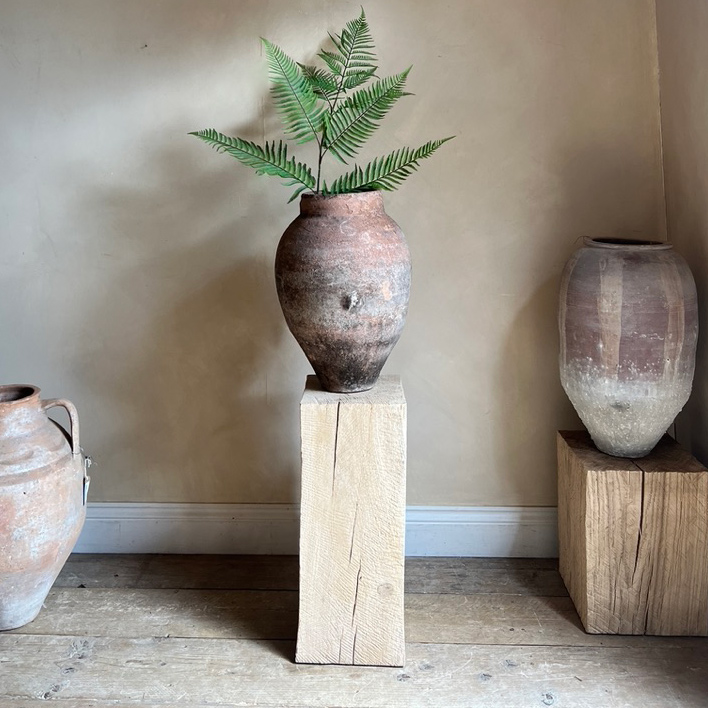 Rustic Wood Plinth | Medium