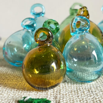 Hand blown Small Bauble | Amber