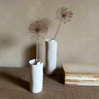Norweigan Porcelain Vase | Scroll Small
