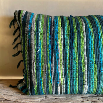 Moroccan cushion with Indigo 2