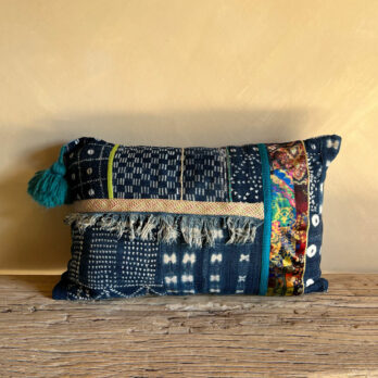 Moroccan cushion with Indigo 3