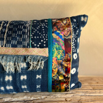 Moroccan cushion with Indigo 3