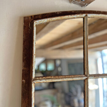 Antique iron window mirror | Willow