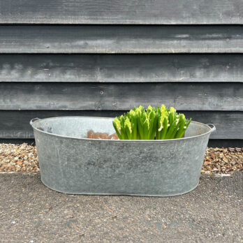 VINTAGE GALVANISED TIN BATH | OVAL | EX LARGE