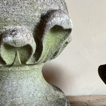 Pair of achitectural stone finials