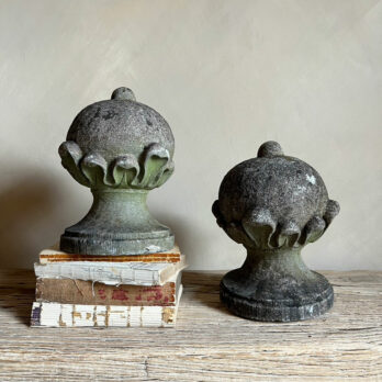 Pair of achitectural stone finials
