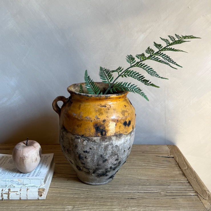 Antique french confit Pot | Coralie
