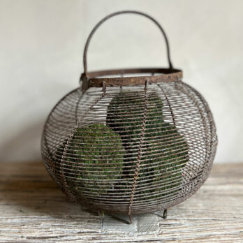 Vintage rustic egg basket