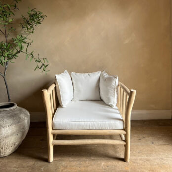 Rustic Wood Garden Armchair
