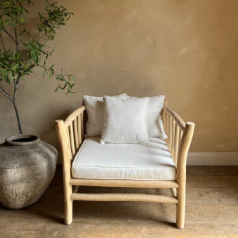 Rustic Wood Garden Armchair