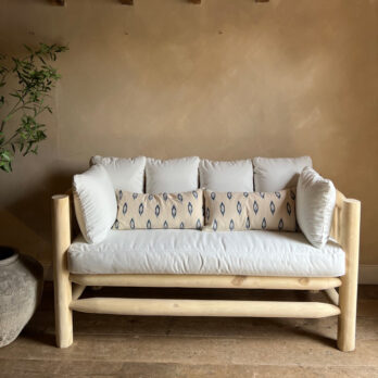 Rustic Wood Garden Sofa