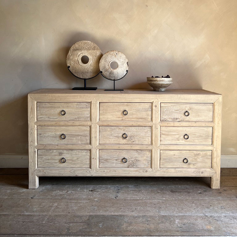 Pale reclaimed multidrawer | Kingham