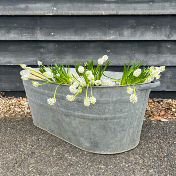 VINTAGE GALVANISED TIN BATH | LARGE A