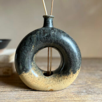 Sculptural earth tones vase | Laila