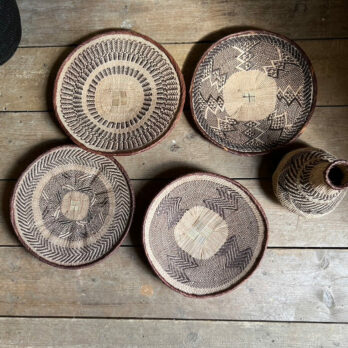 Decorative woven Batonga plate | Patterned